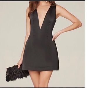 Sexy Bebe Low V Cut Tulle Cocktail Dress